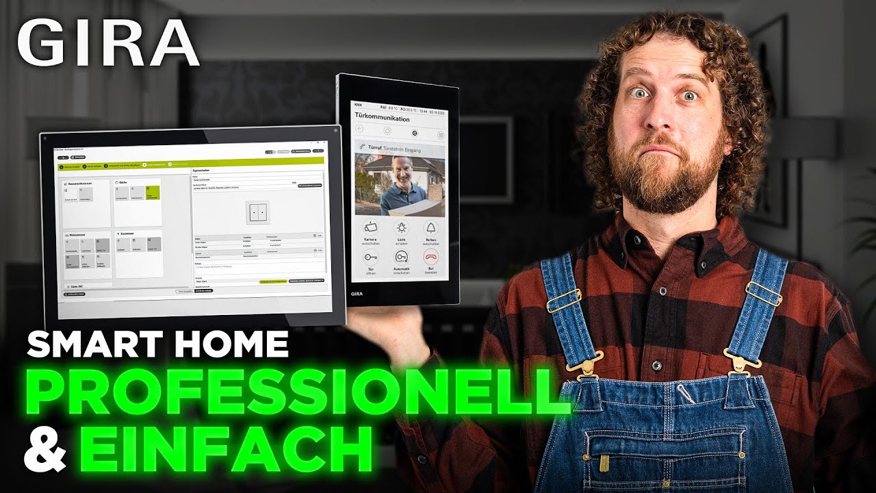 Tobias Haack vor der Schaltzentrale seines ersten Smart-Home-Projekts mit Gira One