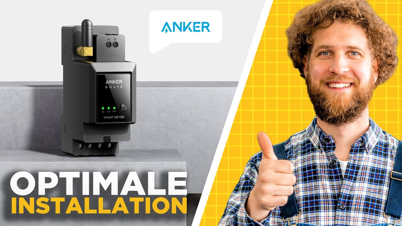 Tobias Haack neben dem Anker Solix Smart Meter für die Hutschiene